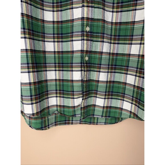 Ralph Lauren Green Plaid Shirt Long Sleeve Button Down Custom Fit Men’s Holiday - Picture 4 of 13